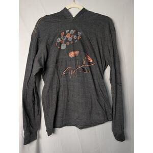 Tony Hawk Women's Graphic Hoodie Lightweight Mushroom L(683)